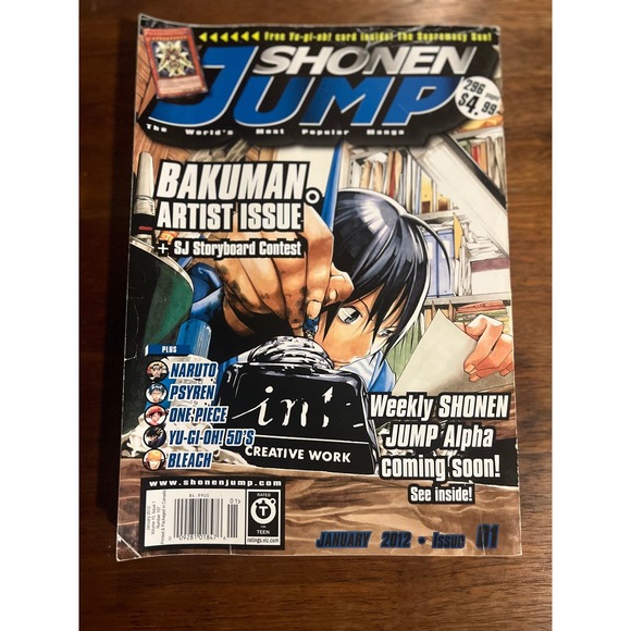 Viz Media Other - Shonen Jump Magazine January 2012 Issue 01 Bakuman Naruto One Piece Bleach Viz